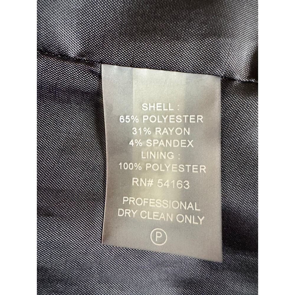 Calvin Klein Black Stretch Blazer Women’s 18W Career Work Jacket CBK - Picture 5 of 8